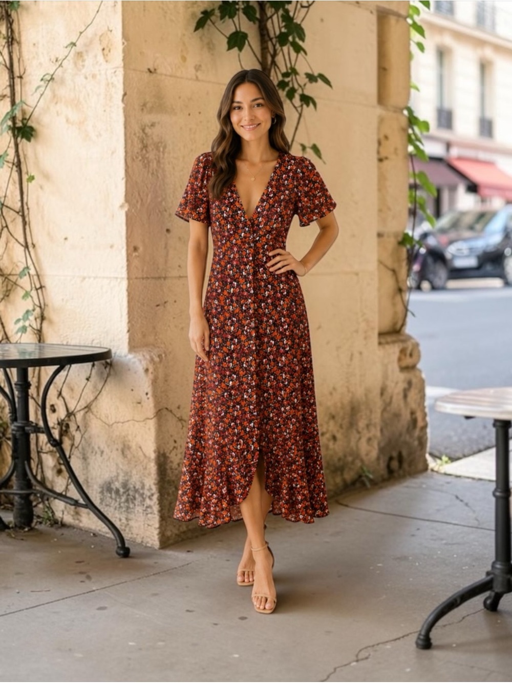 NWOT | Nanette Lepore | Beautiful and Elegant Long Floral Dress \ Size 4